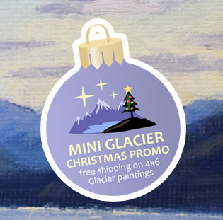 mini glacier christmas paintings promo icon
