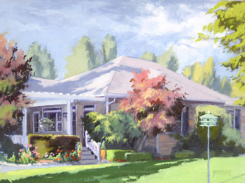 house painting home portrait