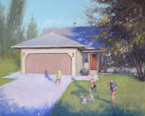 stevens house oil painting