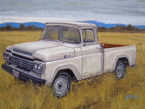Fifty Seven Ford classic car paintings