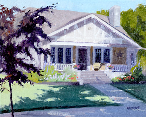Home portrait painting Steven's House