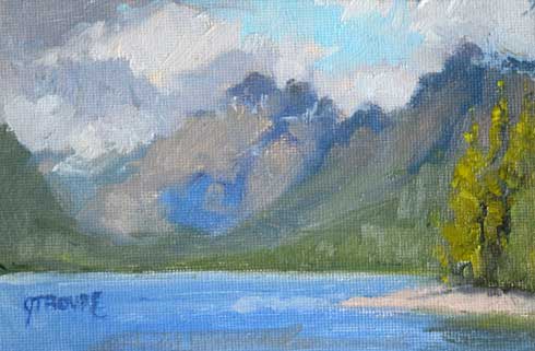 Montana plein air painter painting mcdonald cloud cover