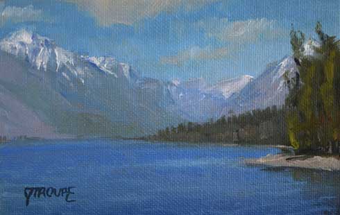 Montana plein air painter painting mcdonald serine