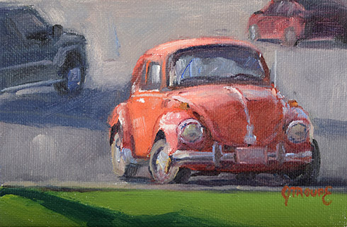 Sunset Slug Bug classic car paintings