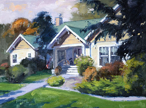 Home portrait painting Steven's House