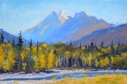 Autumn Giant glacier park paintings