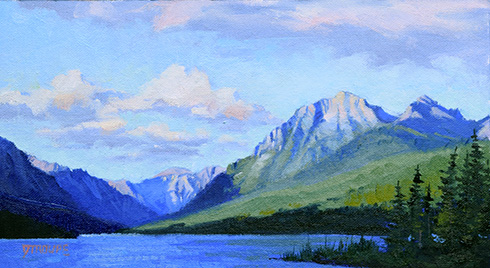 Bowman Creek Grandeur glacier park paintings
