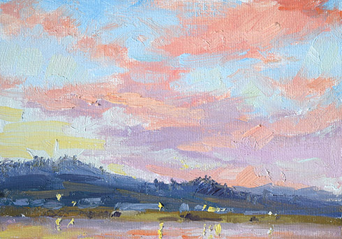 Kila Sky glacier park paintings